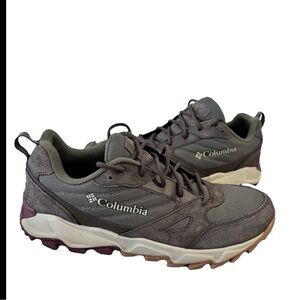Columbia IVO Trail Hiking Shoes Brown/ Green Size 10 EUC